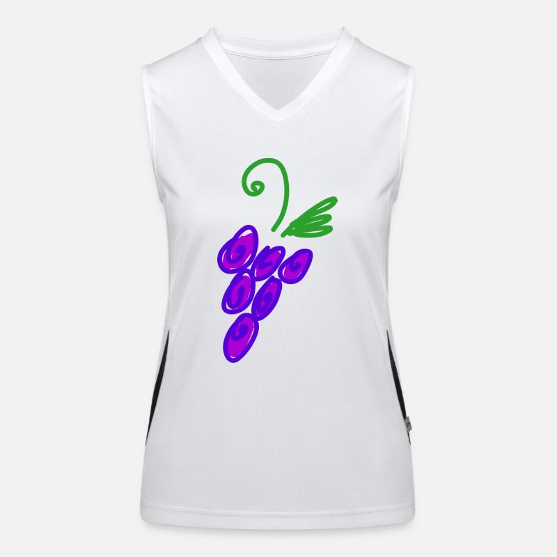 raisin Débardeur respirant contrasté Femme