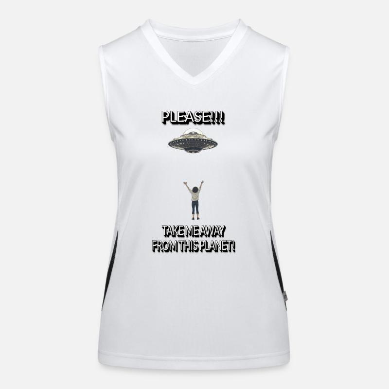 Bring mich weg Funktionelles Kontrast-Tank Top für Frauen