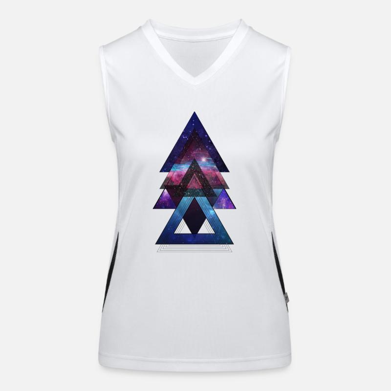 Threefold universe Women's Functional Contrast Tank Top