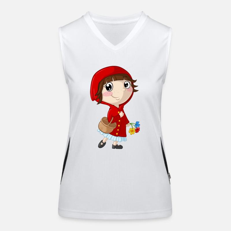 Rotkäppchen Comic Funktionelles Kontrast-Tank Top für Frauen