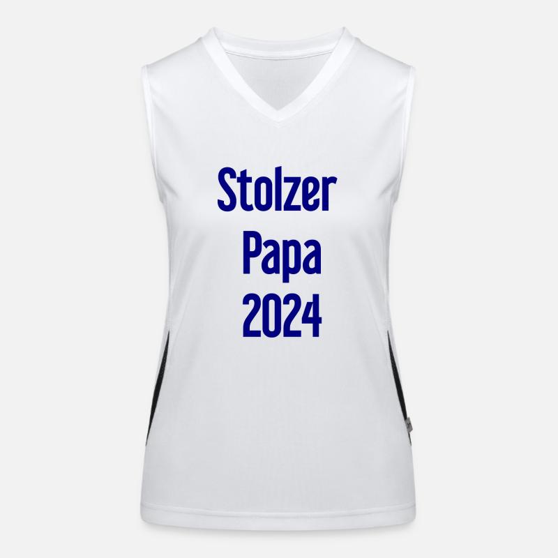 Proud Dad 2024 – for new fathers Women's Functional Contrast Tank Top