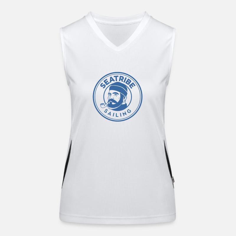 Seatribe Sailing - Young Maritime Sailor Women's Functional Contrast Tank Top