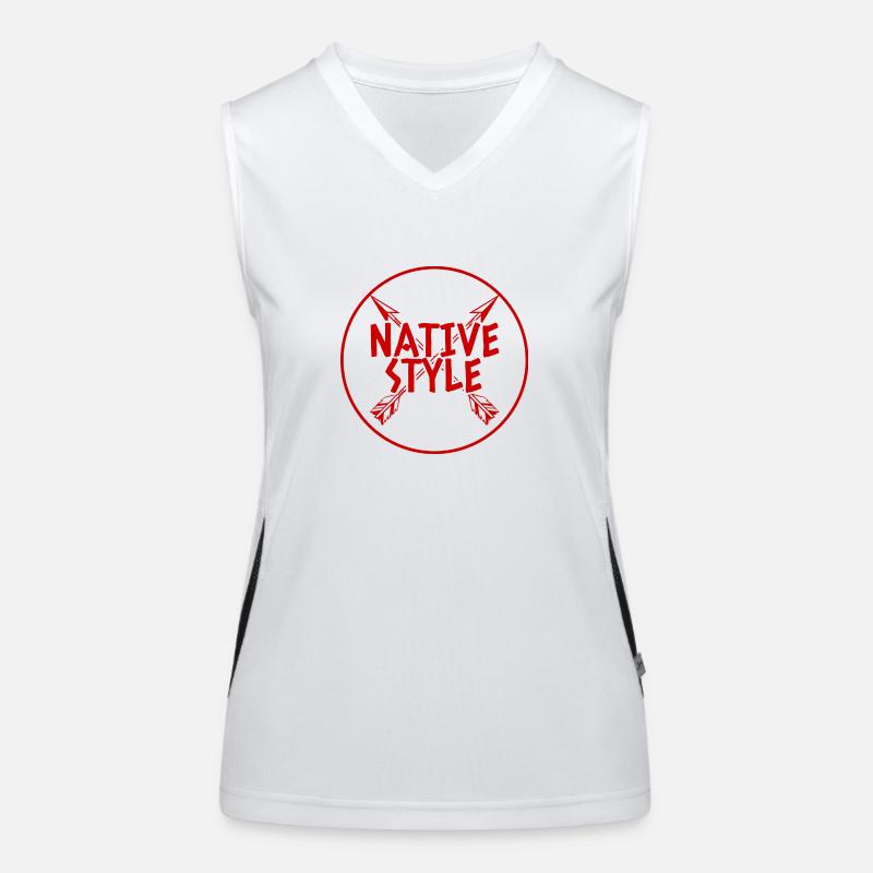 Indians: Native Style Women's Functional Contrast Tank Top