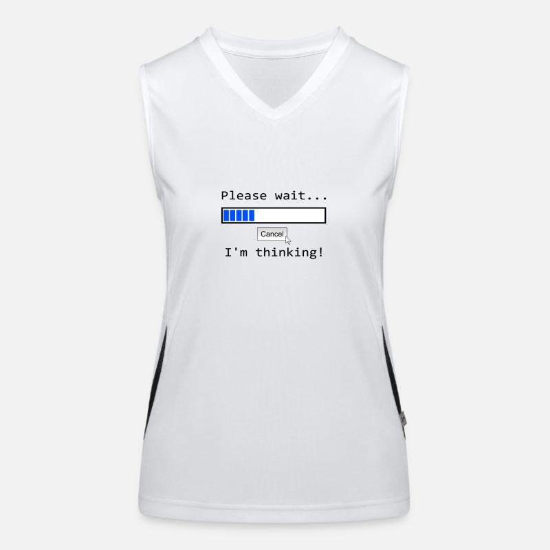 Ich denke nach Funktionelles Kontrast-Tank Top für Frauen