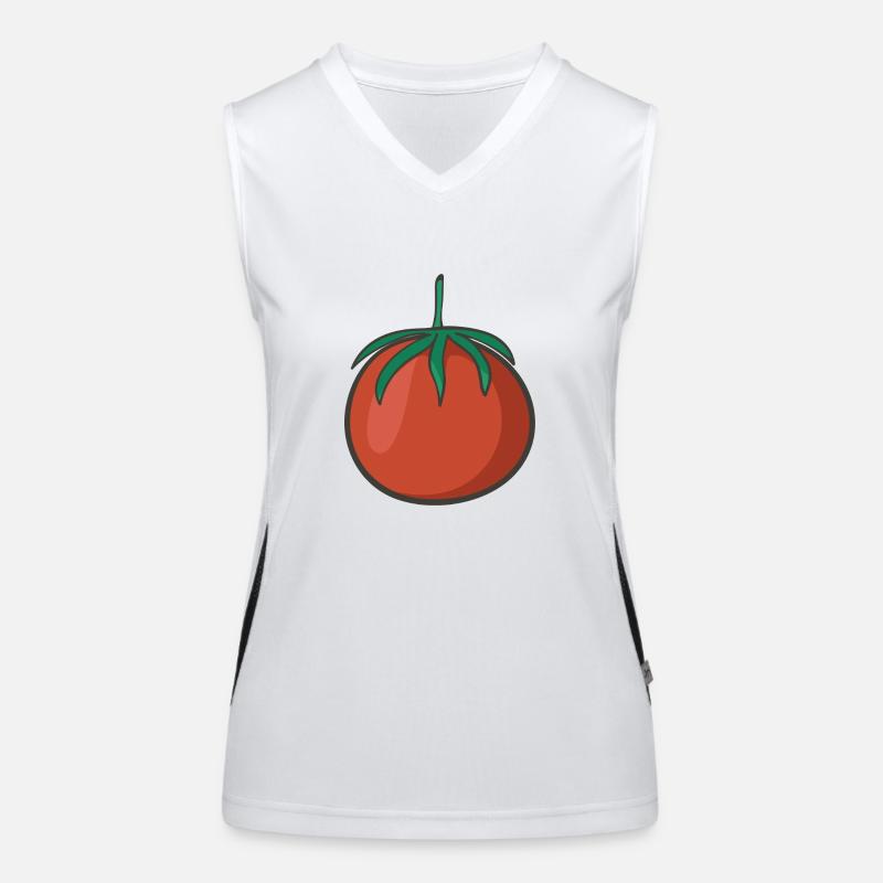 Tomate Débardeur respirant contrasté Femme