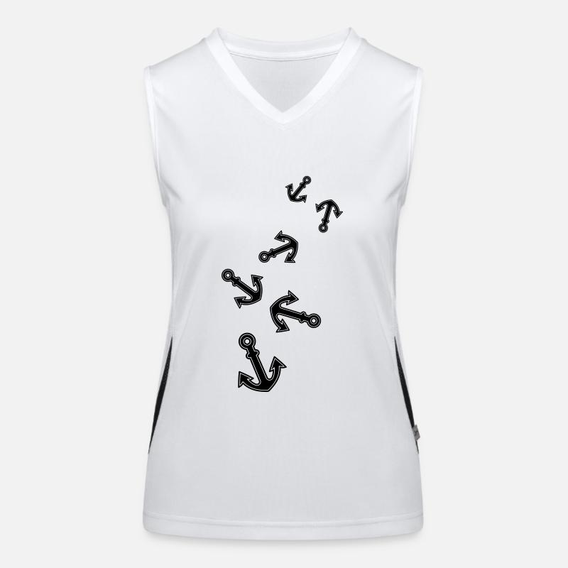 Anker form Funktionelles Kontrast-Tank Top für Frauen