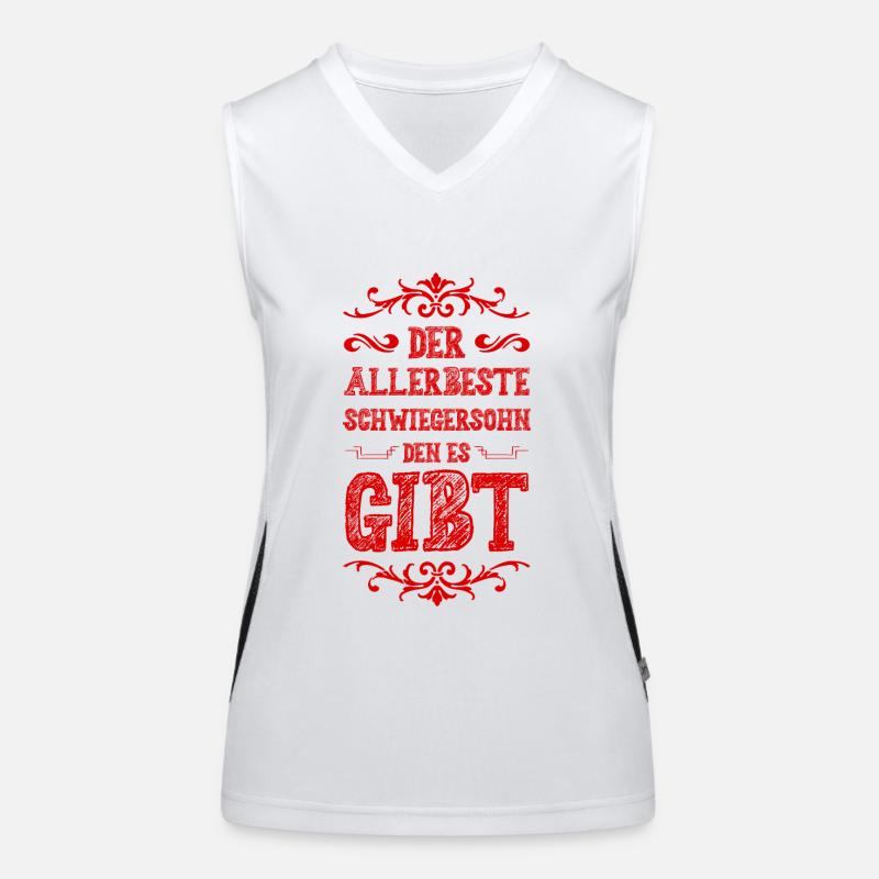 Bester Schwigersohn Funktionelles Kontrast-Tank Top für Frauen
