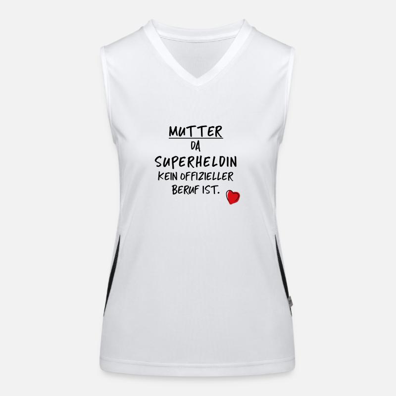 Mama Mutter Geschenk Muttertag Familie Liebe Funktionelles Kontrast-Tank Top für Frauen