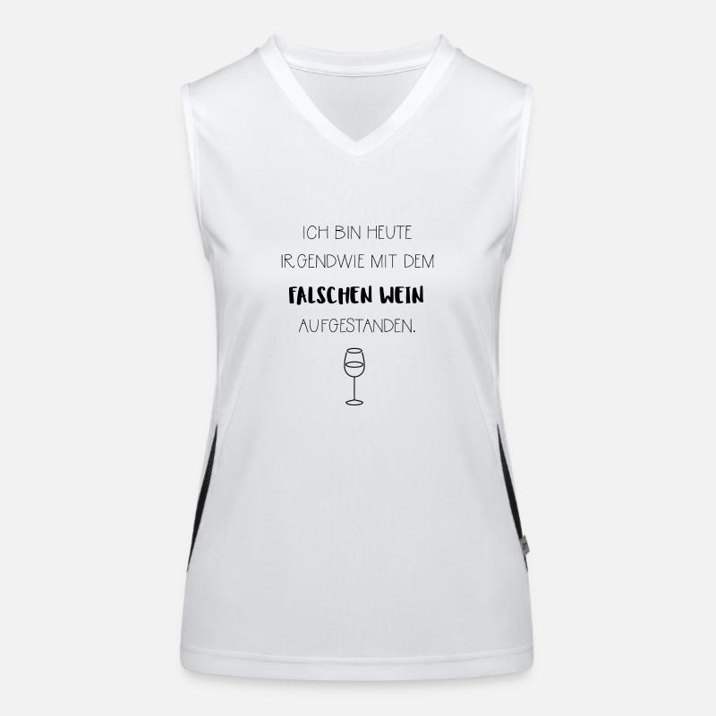 Wein Party Feier Geschenk Geburtstag JGA lustig Funktionelles Kontrast-Tank Top für Frauen