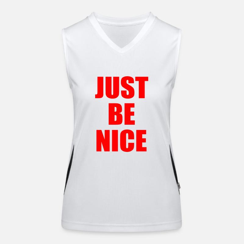 Just be nice Funktionelles Kontrast-Tank Top für Frauen