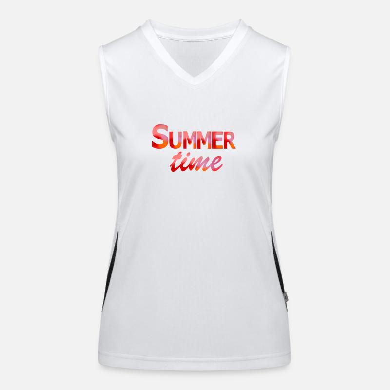 Sommerzeit Funktionelles Kontrast-Tank Top für Frauen