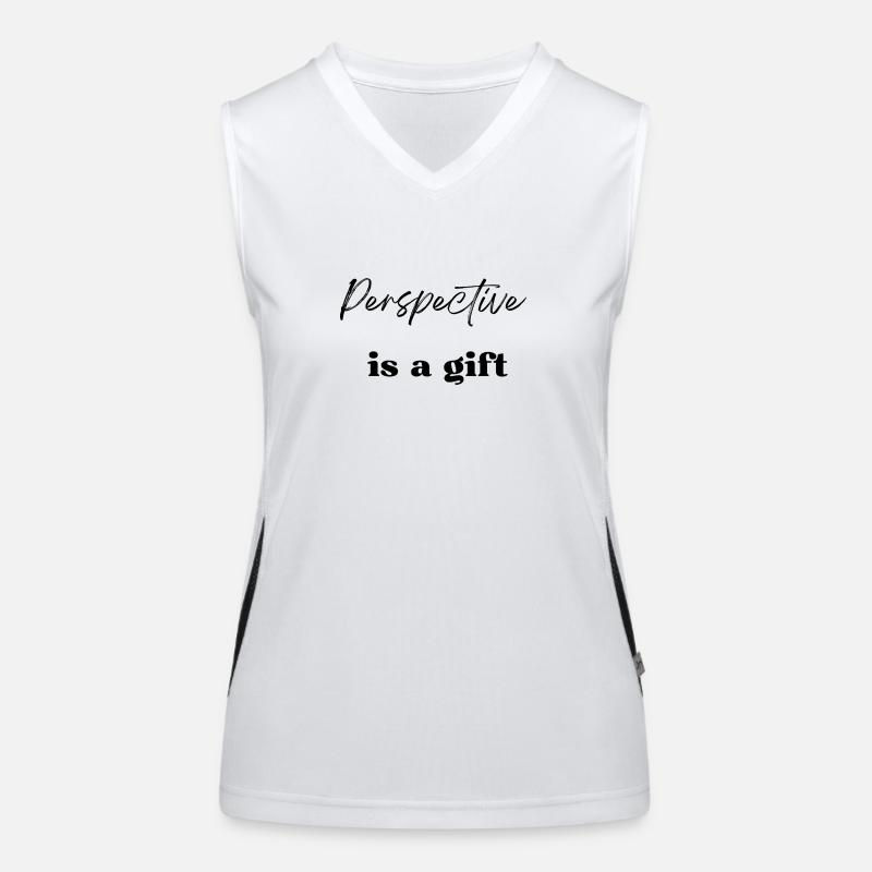 Perspective is a gift Women's Functional Contrast Tank Top