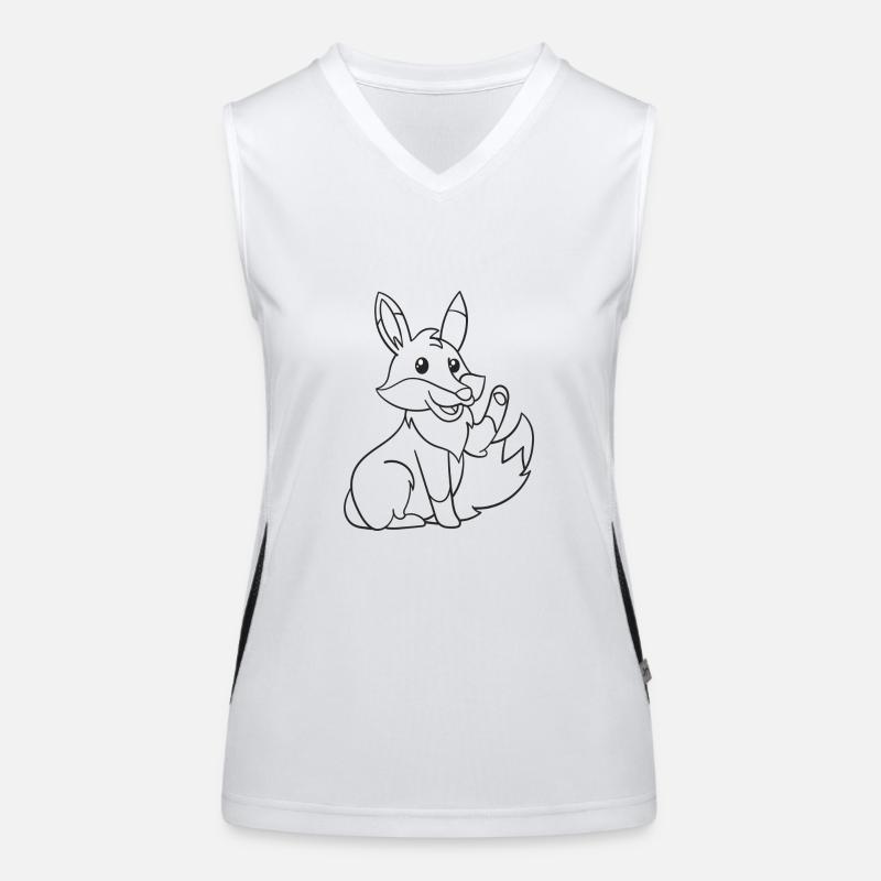 Fuchs, Füchse, Geschenk, Geschenkidee Funktionelles Kontrast-Tank Top für Frauen