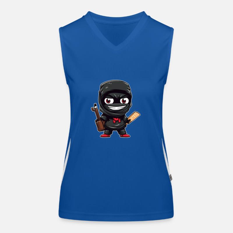 school ninja Funktionelles Kontrast-Tank Top für Frauen