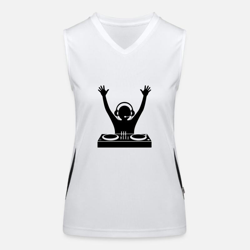 DJ Platines Soirée Débardeur respirant contrasté Femme