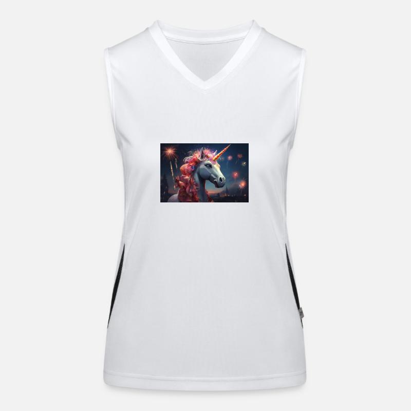 Unicorn fireworks Women's Functional Contrast Tank Top