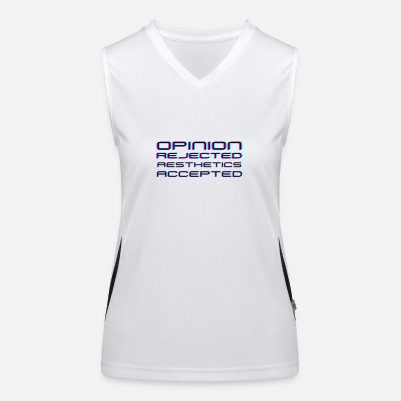 Avis rejeté, Esthétique acceptée ! Débardeur respirant contrasté Femme