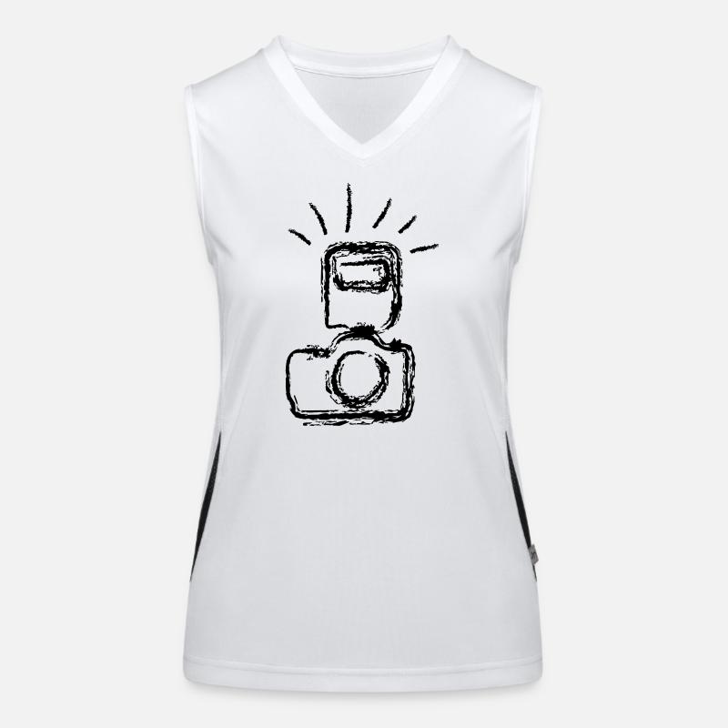 camera Women's Functional Contrast Tank Top