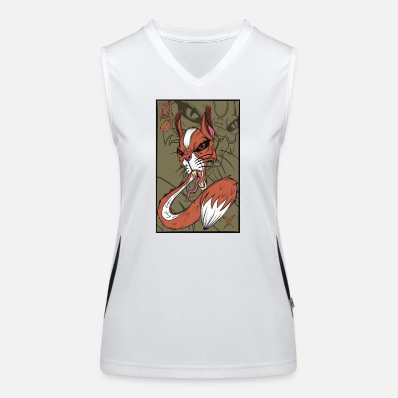 Foxy snake squirrel Funktionelles Kontrast-Tank Top für Frauen