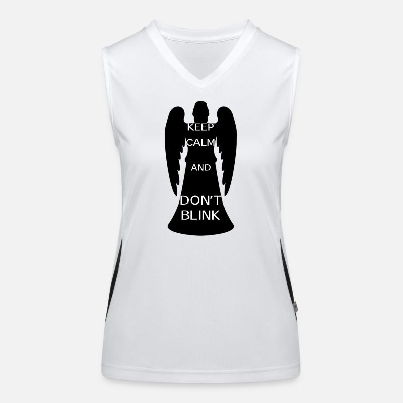 Keep calm and don't blink Women's Functional Contrast Tank Top