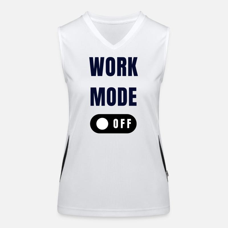 Work Mode Toggle Design Women's Functional Contrast Tank Top