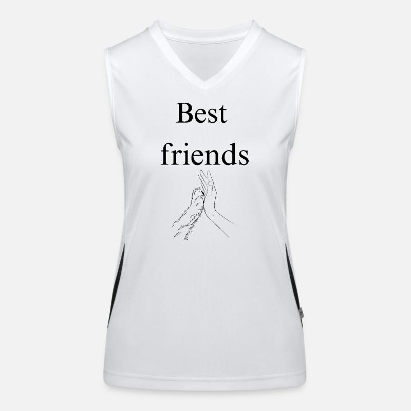 Best friends Funktionelles Kontrast-Tank Top für Frauen