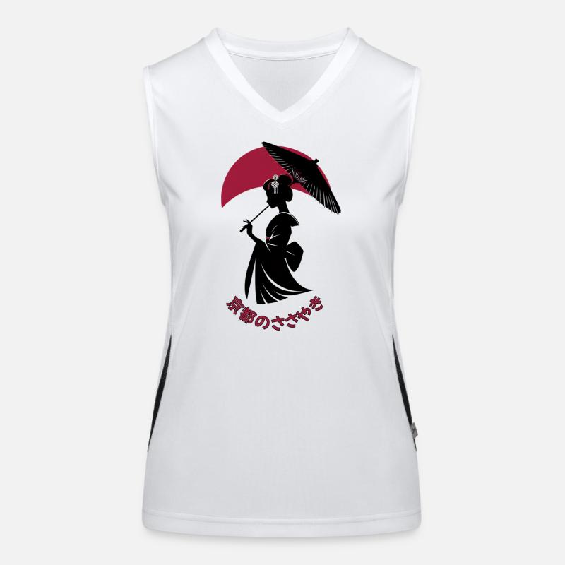 Geisha Mode: Stealth Activated – Ghosts & Spirits Women's Functional Contrast Tank Top
