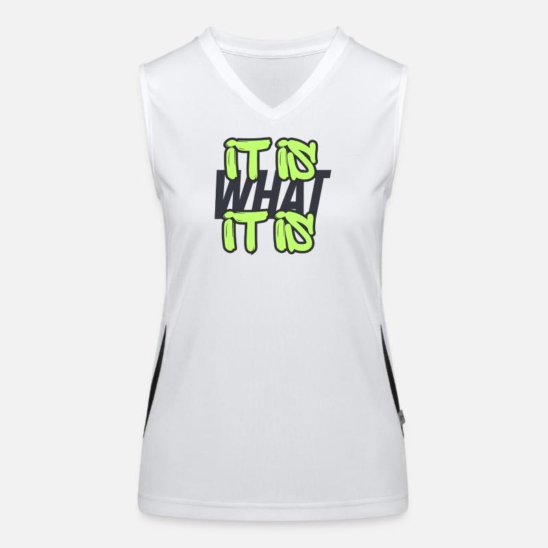 It is what it is Women's Functional Contrast Tank Top