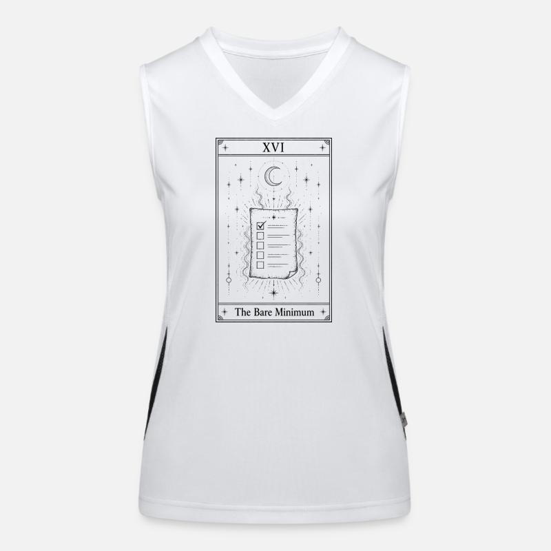 The Bare Minimum | Tarot Card Women's Functional Contrast Tank Top