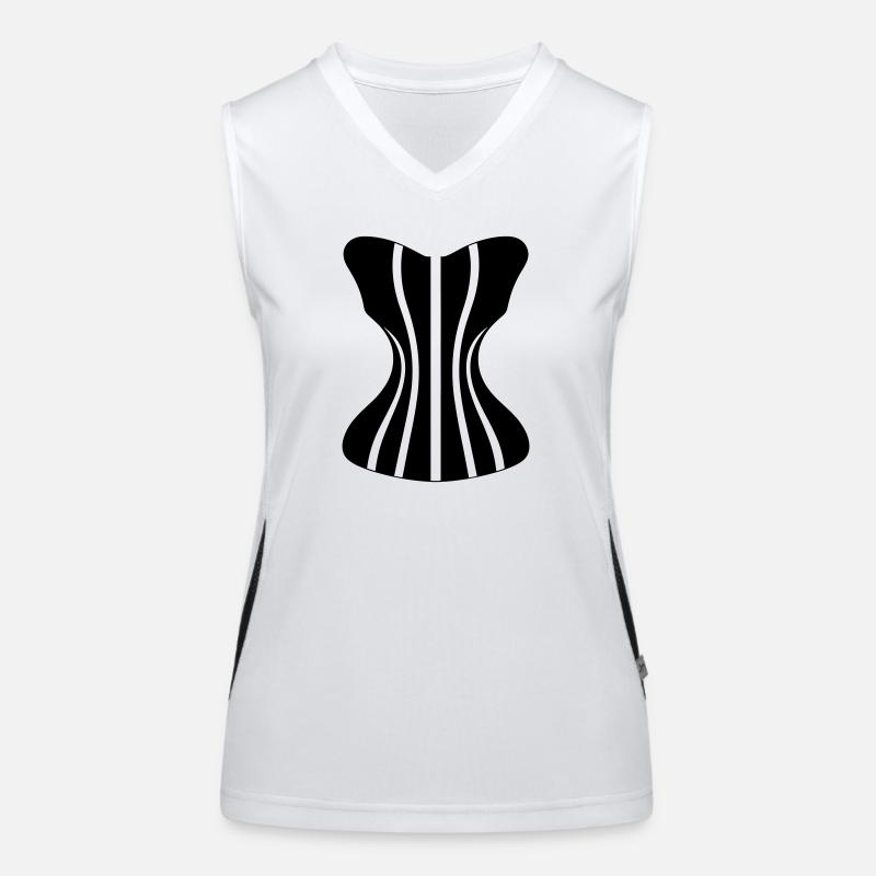 corset Débardeur respirant contrasté Femme