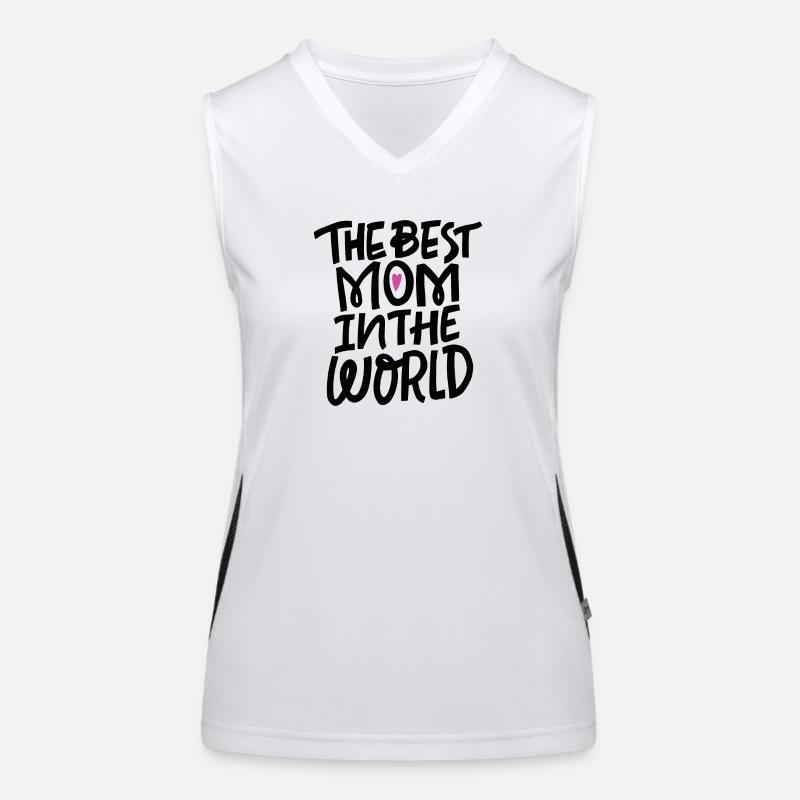 Die beste Mutter der Welt Funktionelles Kontrast-Tank Top für Frauen