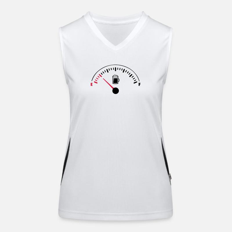 BEER EMPTY Funktionelles Kontrast-Tank Top für Frauen