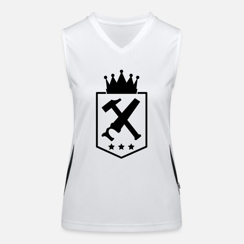 handwerker___f1 Funktionelles Kontrast-Tank Top für Frauen