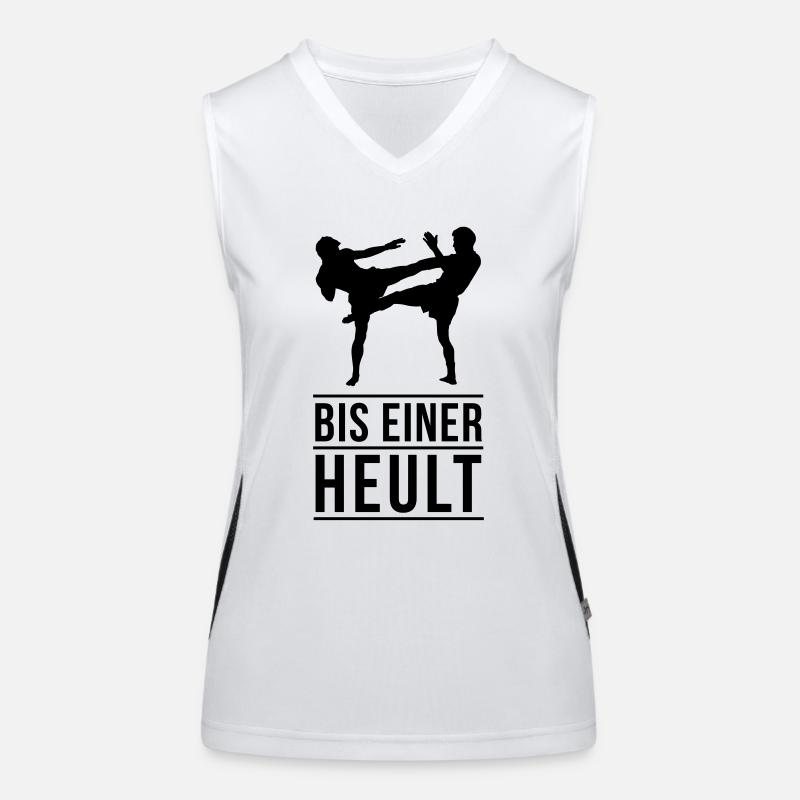 BIS EINER HEULT! Funktionelles Kontrast-Tank Top für Frauen
