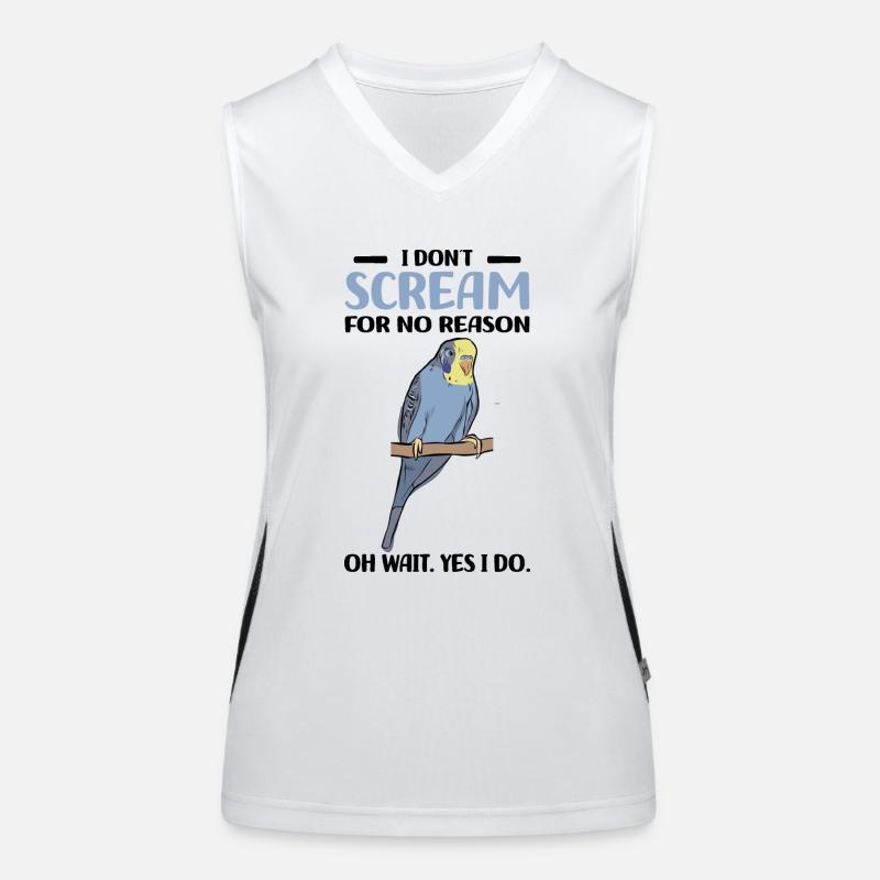 Perruche ondulée Débardeur respirant contrasté Femme