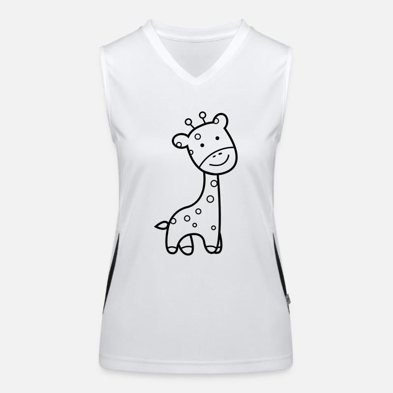 Giraffe Funktionelles Kontrast-Tank Top für Frauen