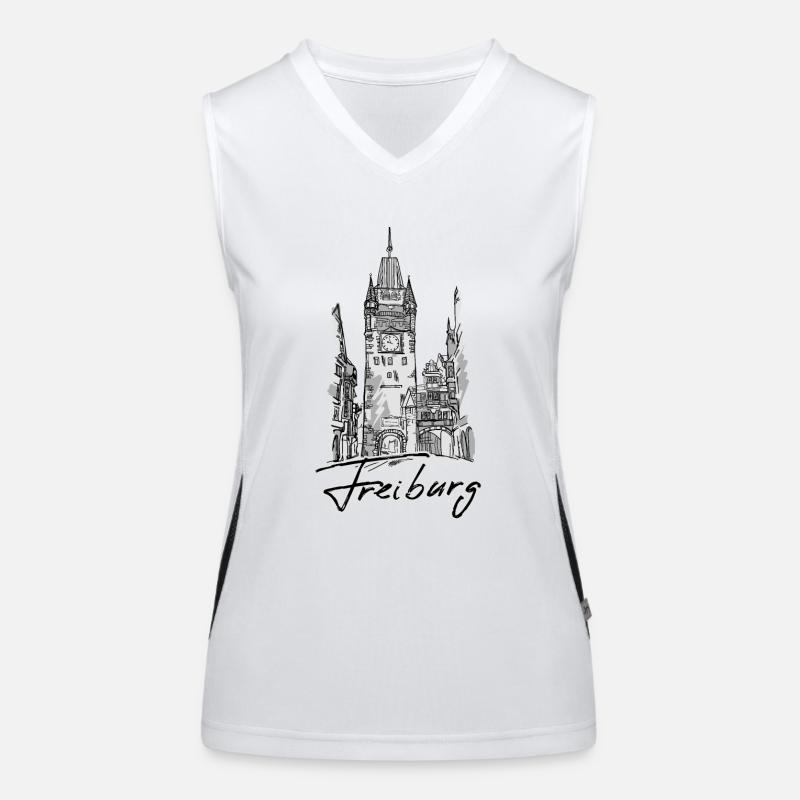 Freiburg Funktionelles Kontrast-Tank Top für Frauen
