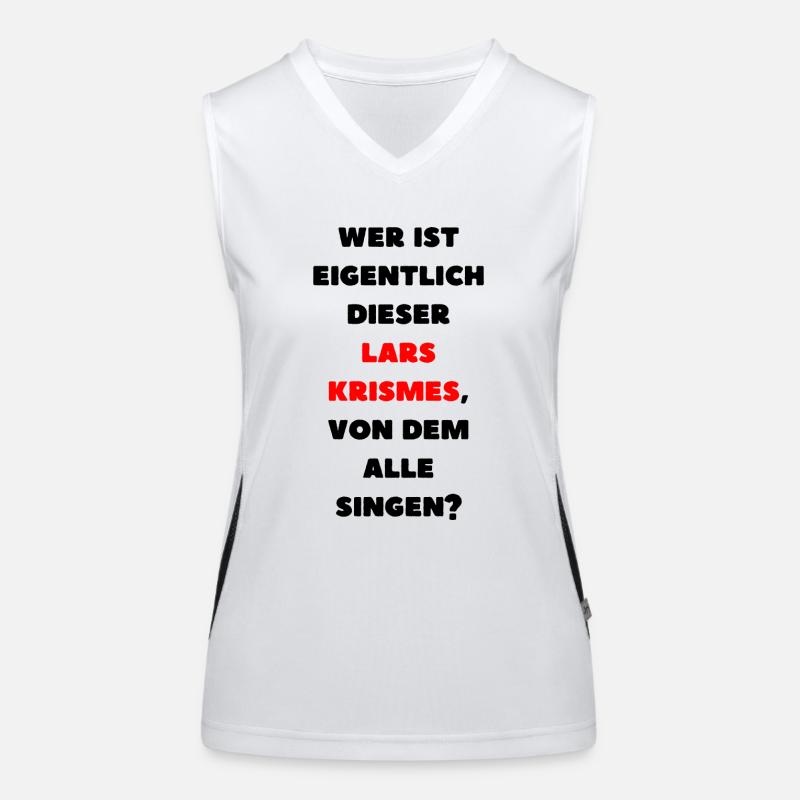 Wer ist eigentlich dieser Lars Krismes? Funktionelles Kontrast-Tank Top für Frauen