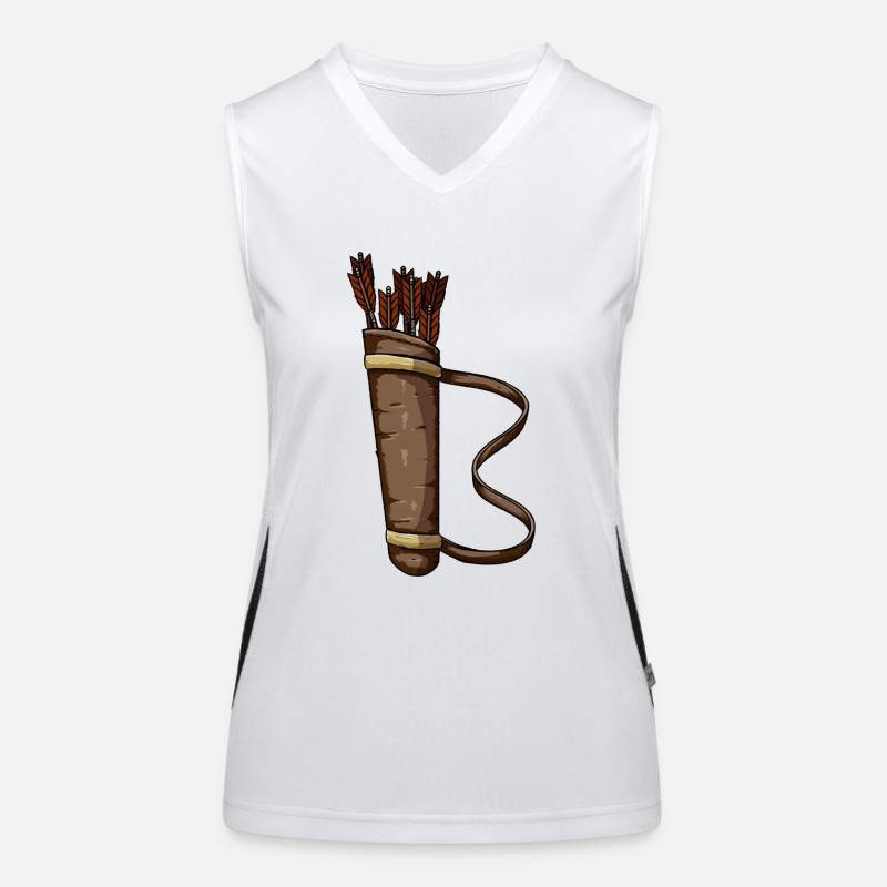 Archery quiver design Women's Functional Contrast Tank Top