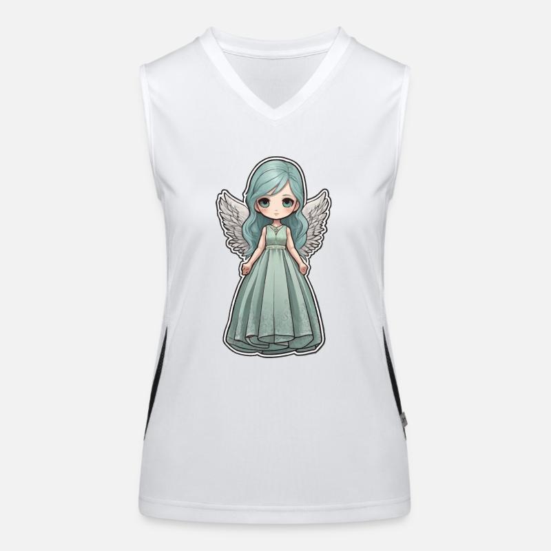Kleiner Engel Funktionelles Kontrast-Tank Top für Frauen