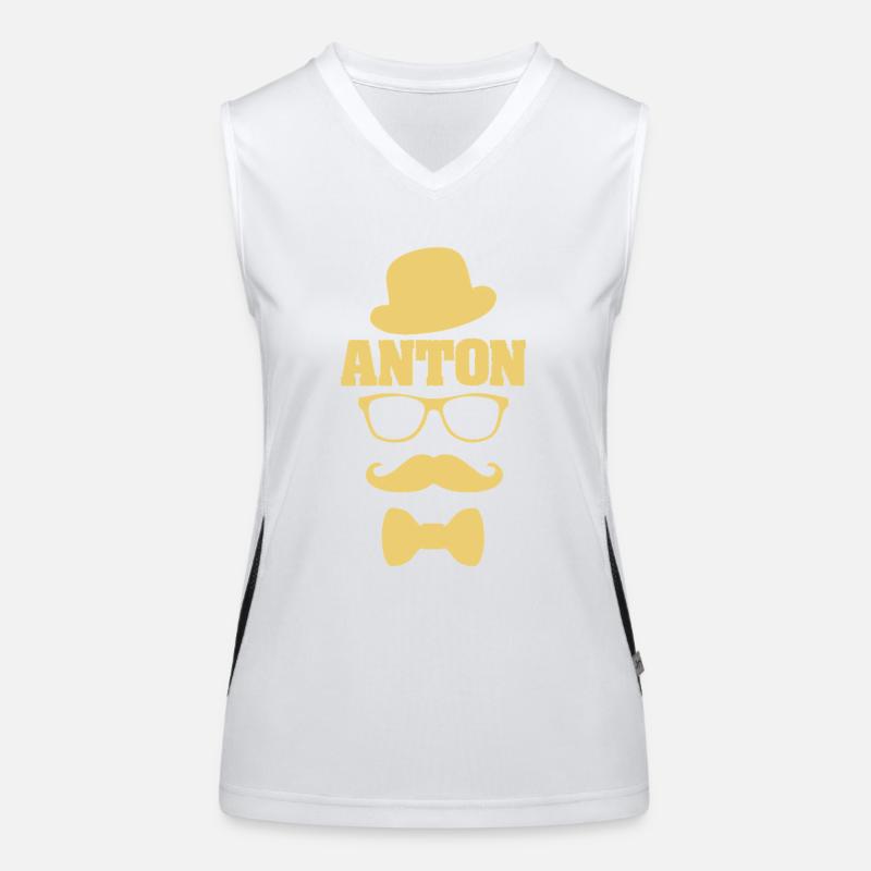 First name Anton Women's Functional Contrast Tank Top