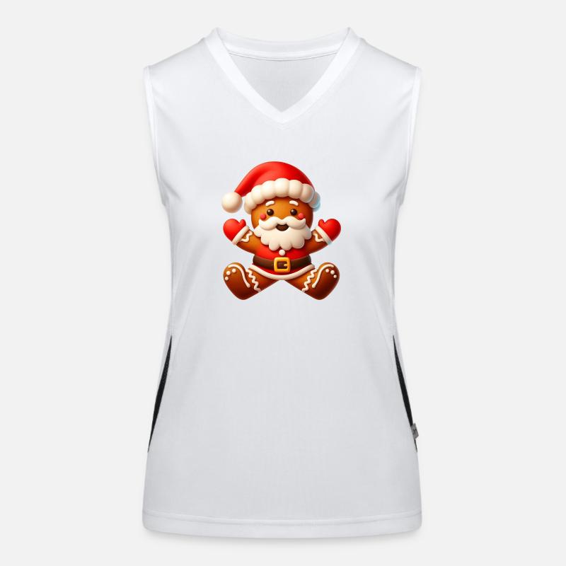 gingerbread 5 Women's Functional Contrast Tank Top