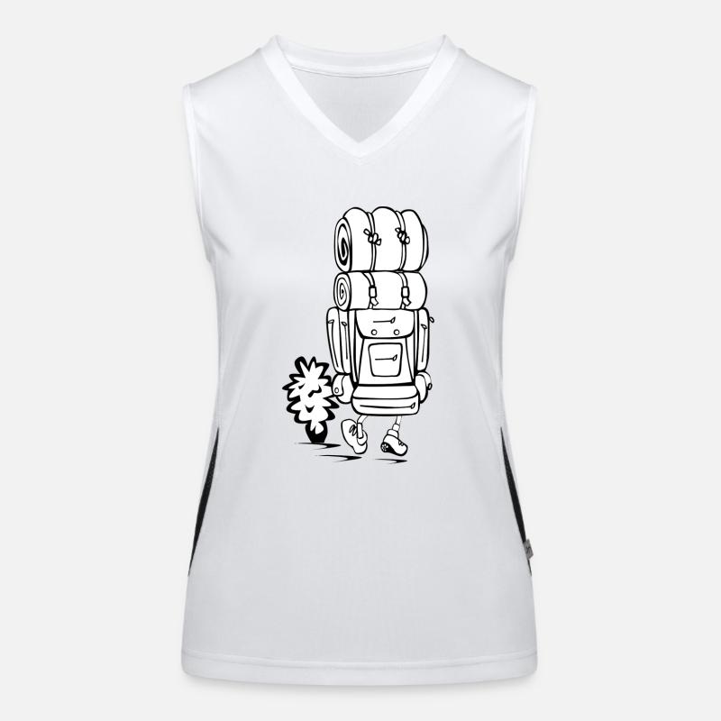 backpack suitcase backpack bag briefcase21 Women's Functional Contrast Tank Top