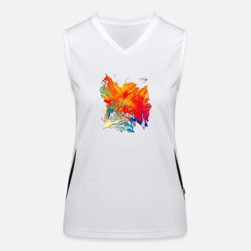 "Sylvester" Acryl Paint 41 by Marco Eckenbrecht Funktionelles Kontrast-Tank Top für Frauen