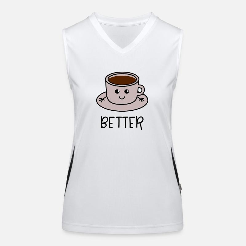 Better Together Partnerlook (Part1) Coffee Women's Functional Contrast Tank Top