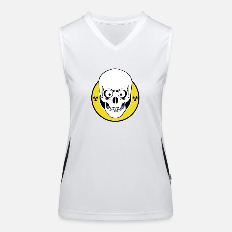 Radioactive Skull Women's Functional Contrast Tank Top