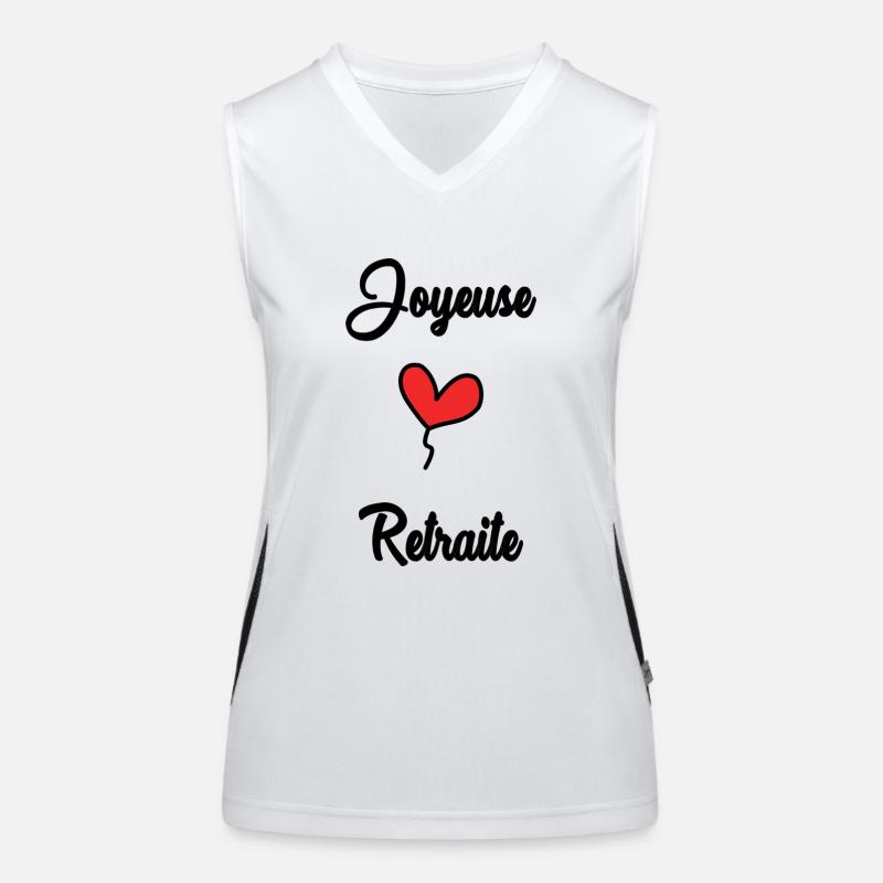 RUHESTAND Funktionelles Kontrast-Tank Top für Frauen