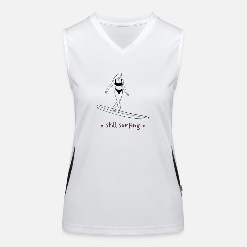 Still Surfing Funktionelles Kontrast-Tank Top für Frauen