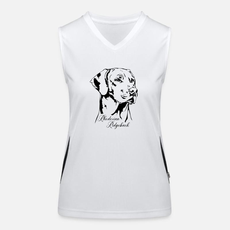 RHODESIAN RIDGEBACK RR Hundeportrait Wilsigns Funktionelles Kontrast-Tank Top für Frauen