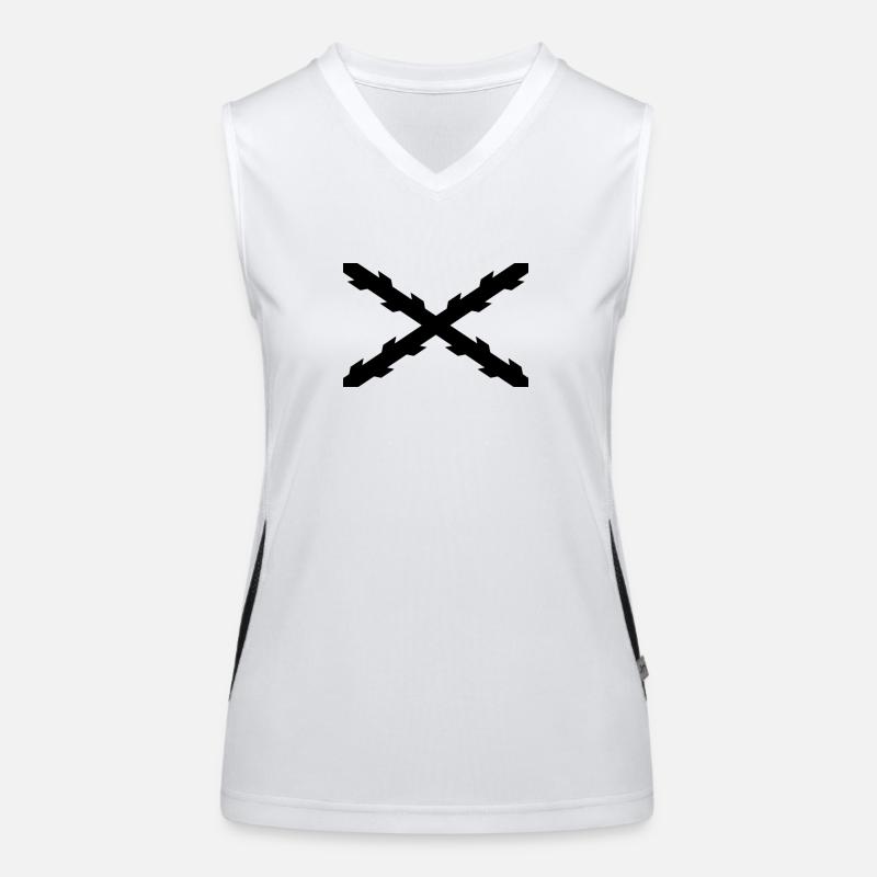 Black Women's Functional Contrast Tank Top
